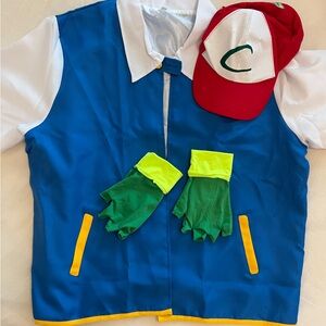 Blue and Green Superhero Costume Set